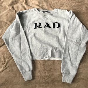 Brandy Melville RAD cropped hoodie